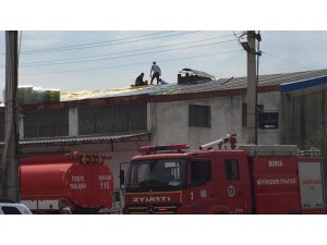 Sanayi sitesinde yangın paniği