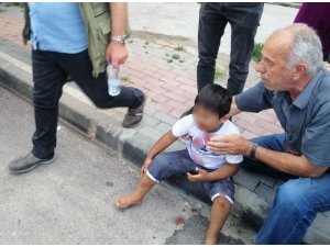 3. kattaki balkondan düşen çocuk yaralandı