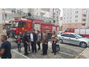Konya’da apartmanda yangın paniği