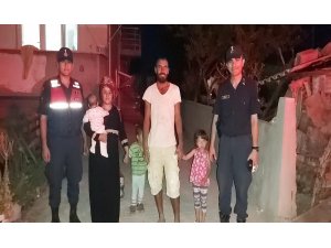 Kayıp çocukları jandarma ekipleri buldu