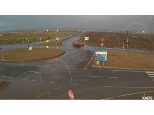 Kars’ta saniye saniye kaza anları