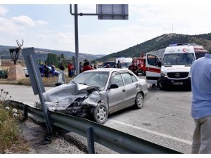 Sungurlu’daki trafik kazası1 ölü, 3 yaralı