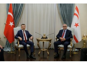 Cumhurbaşkanı Yardımcısı Oktay, KKTC Cumhurbaşkanı Akıncı ile Görüştü