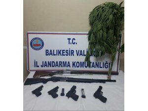 Balıkesir’de uyuşturucu ve silah operasyonu