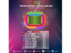E.Y Malatyaspor - Olimpija Ljubljana maçının biletleri satışa sunuldu