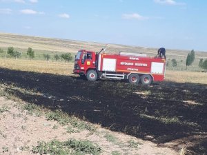 Çocuklar anız yaktı