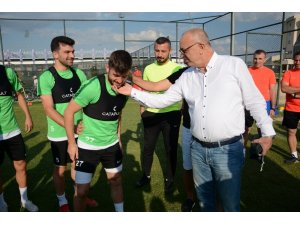 Başkan Ergün’den futbolculara moral