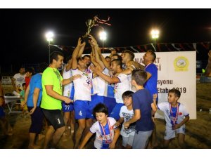 Manavgat plaj futbolunda şampiyon, elektronik market oldu