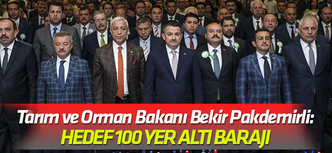 Hedef 100 yer altı barajı