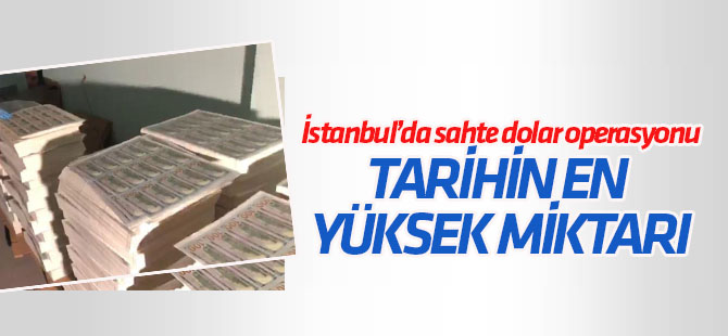 İstanbul'da sahte para operasyonu