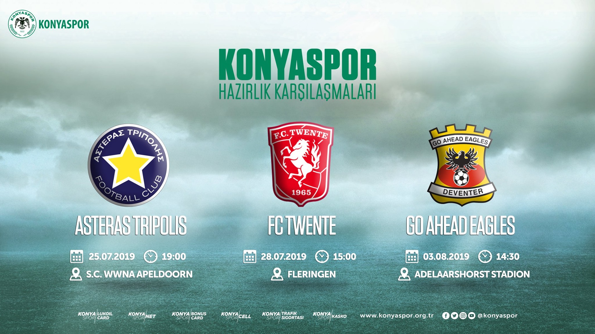 Konyaspor Hollanda yolcusu.. Kamp maç programı