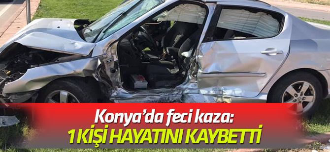 Konya’da trafik kazası: 1 ölü!