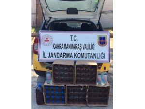 Kahramanmaraş’ta 80 şişe kaçak içki ele geçirildi