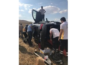 Kırıkkale’de otomobil takla attı: 2 yaralı