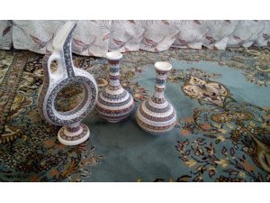 Köylü kadınların geçim kaynağı ’’Çini sanatı’’ oldu