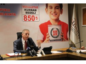 Gaziantep'te vekaletle kurban kesim kampanyası