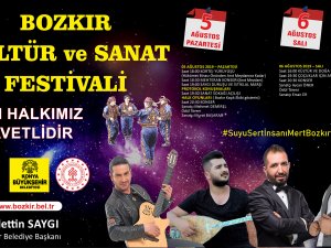 Bozkır'da "Kültür ve Sanat Festivali" düzenlenecek