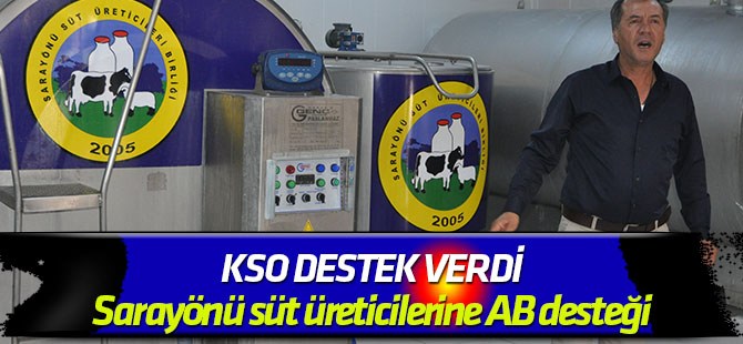 Sarayönü süt üreticilerine AB desteği