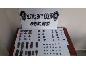 Polatlı Emniyetinden tarihi eser kaçakçılarına suçüstü