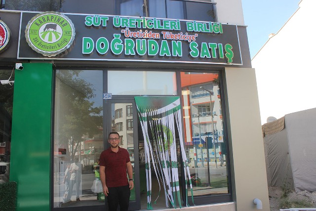 Süt ürünleri doğrudan satış mağazası açıldı