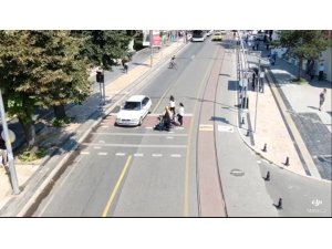 Duyarsız sürücüler drone ile belirlendi