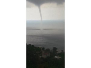 Karacabey boğazında hortum paniği