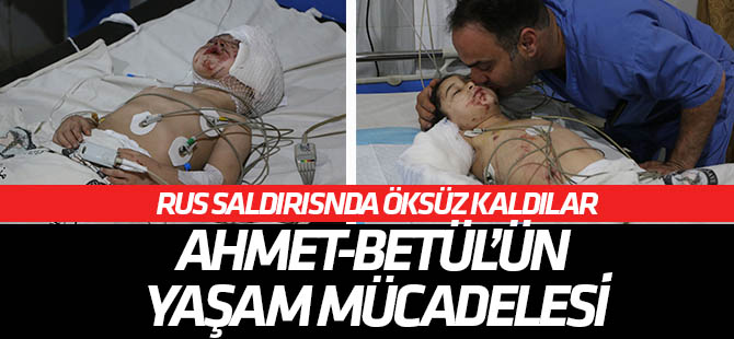 Rusya'nın saldırısında öksüz kalan İdlibli kardeşler yoğun bakımda
