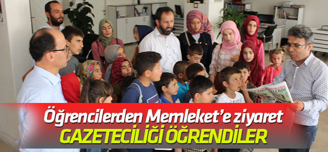 Kızılözlü çocuklar gazeteciliği öğrendi