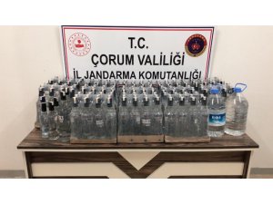 Jandarmadan kaçak içki operasyonu