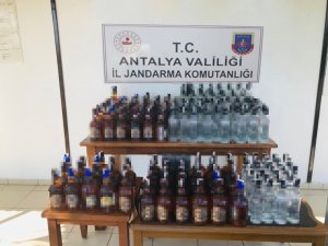 Manavgat’ta jandarmadan sahte içki operasyonu