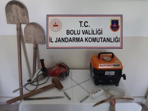 Bolu’da kaçak kazı operasyonu: 6 gözaltı