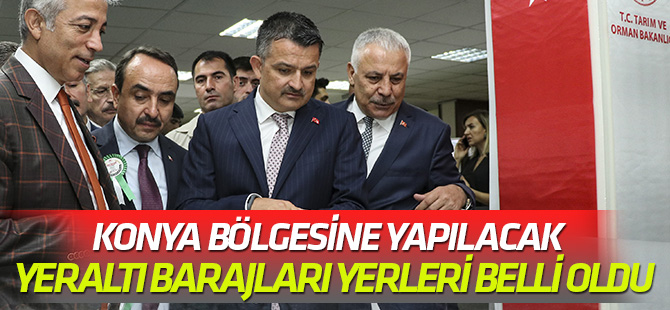 Konya bölgesine yapılacak  Yeraltı Barajları yerleri belli oldu