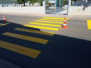 Ergene’de yaya geçitlerine ’Önce Yaya’ uyarısı