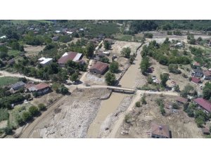 Sel bölgesi havadan görüntülendi