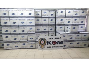 1 milyon 650 bin gümrük kaçağı makaron ele geçirildi