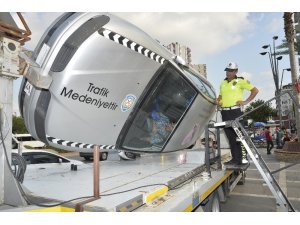 Kaza anını simülatör aracında yaşadılar