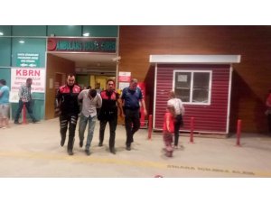 Cezaevi firarisi kalasların arasında yakalandı