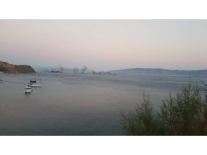 Sürat botu alev alev yandı