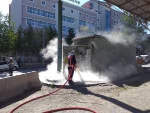 Başkentte trafo yangını