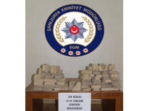 Şanlıurfa’da 35 kilo eroin ele geçirildi