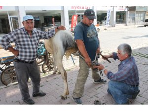 Afyonkarahisar'ın yarım asırlık seyyar nalbantı