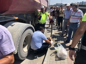 Tır yayaya çarptı: 1 yaralı