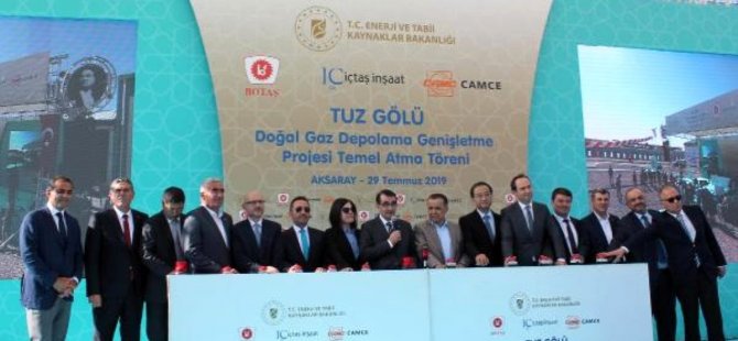 Tuz Gölü Doğal Gaz Depolama Genişletme Projesi Temel Atma Töreni
