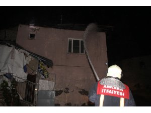 Beypazarı'nda ev yangını