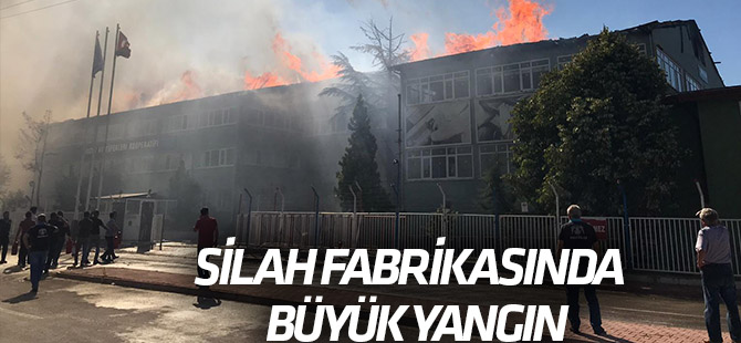 Konya'da silah fabrikasında yangın