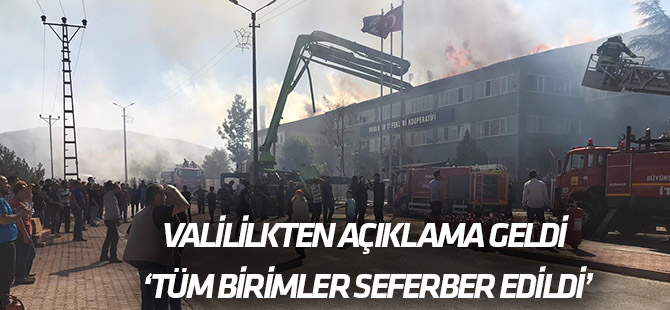 Valilikten ilk açıklama geldi: ‘Tüm birimler seferber edildi’