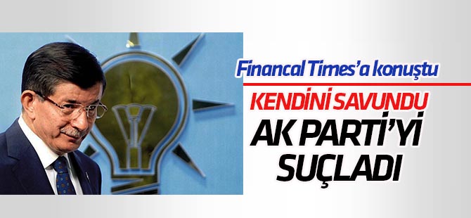 Davutoğlu, Financial Times'a konuştu