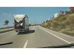 Bursa’da tehlikeli yolculuk