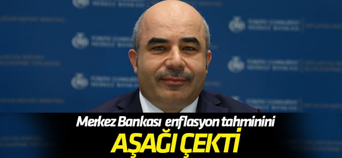Merkez Bankası enflasyon tahminini aşağı çekti