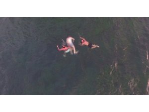 Denizde boğulan şahsın yeri, ‘drone’ ile tespit edildi